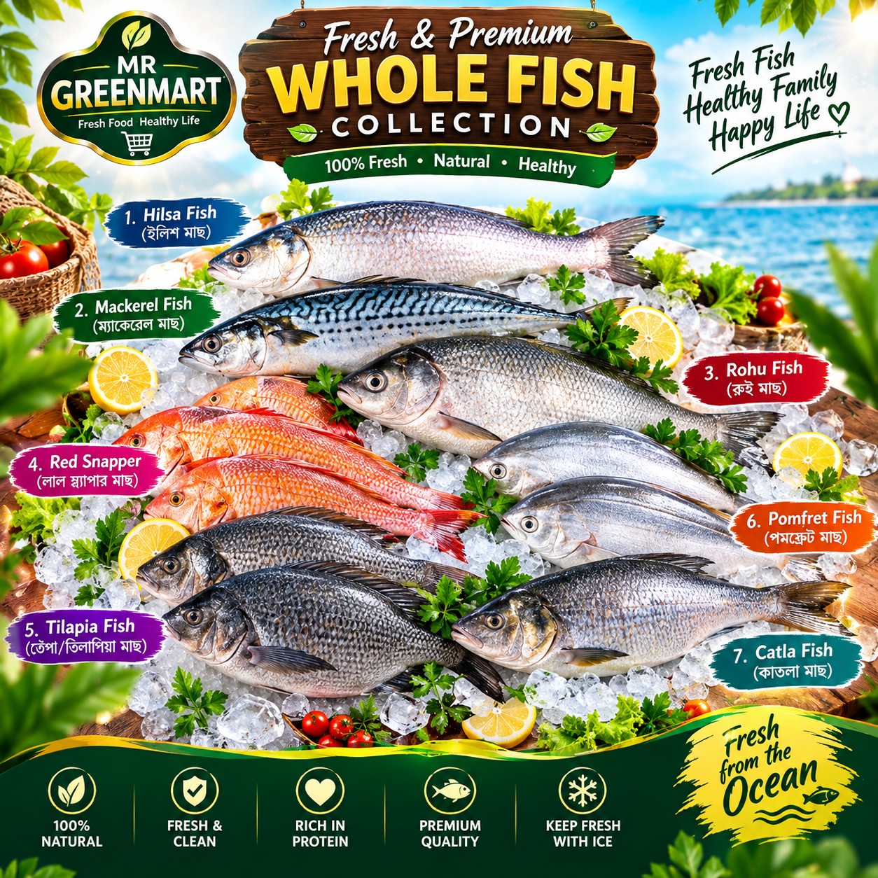 Fresh full Fish