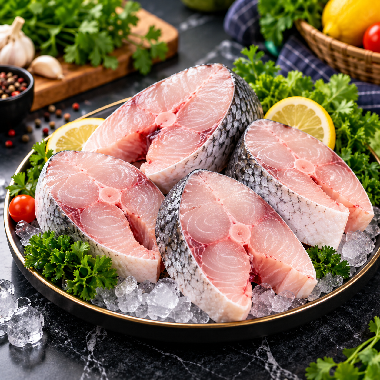 Fish ready cut pieces