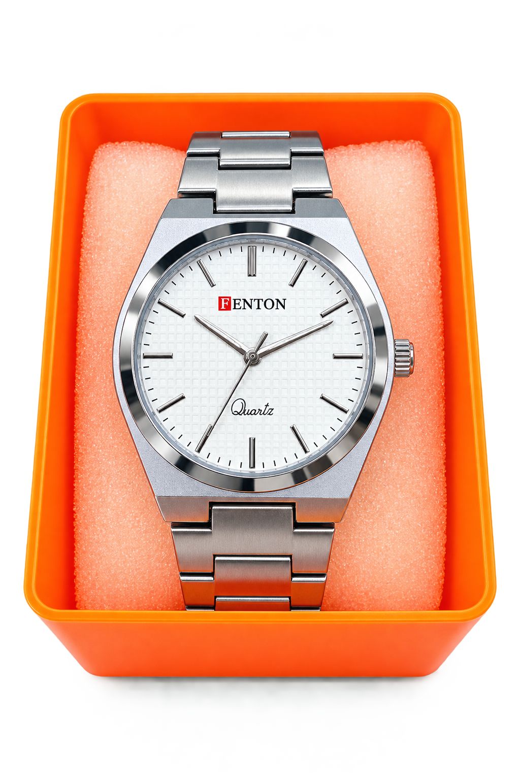 Fenton watch (men) white colour chain