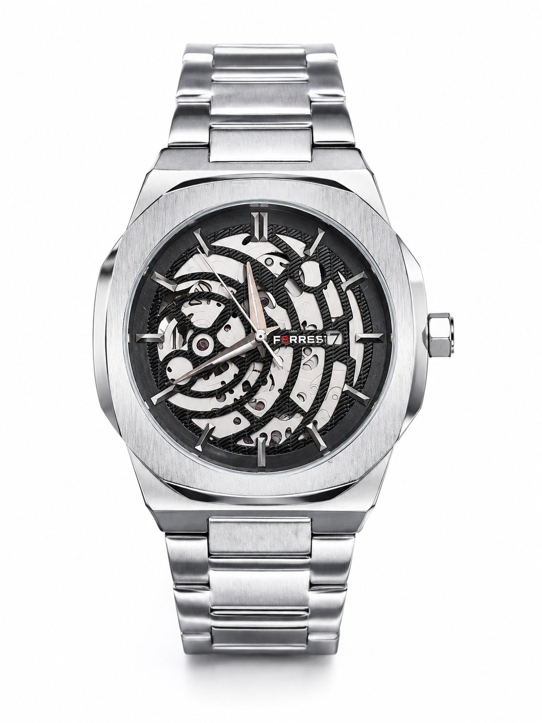 Forest watch (men) with 1pc pen (kalom ) free and still  colour inside black colour watch chain