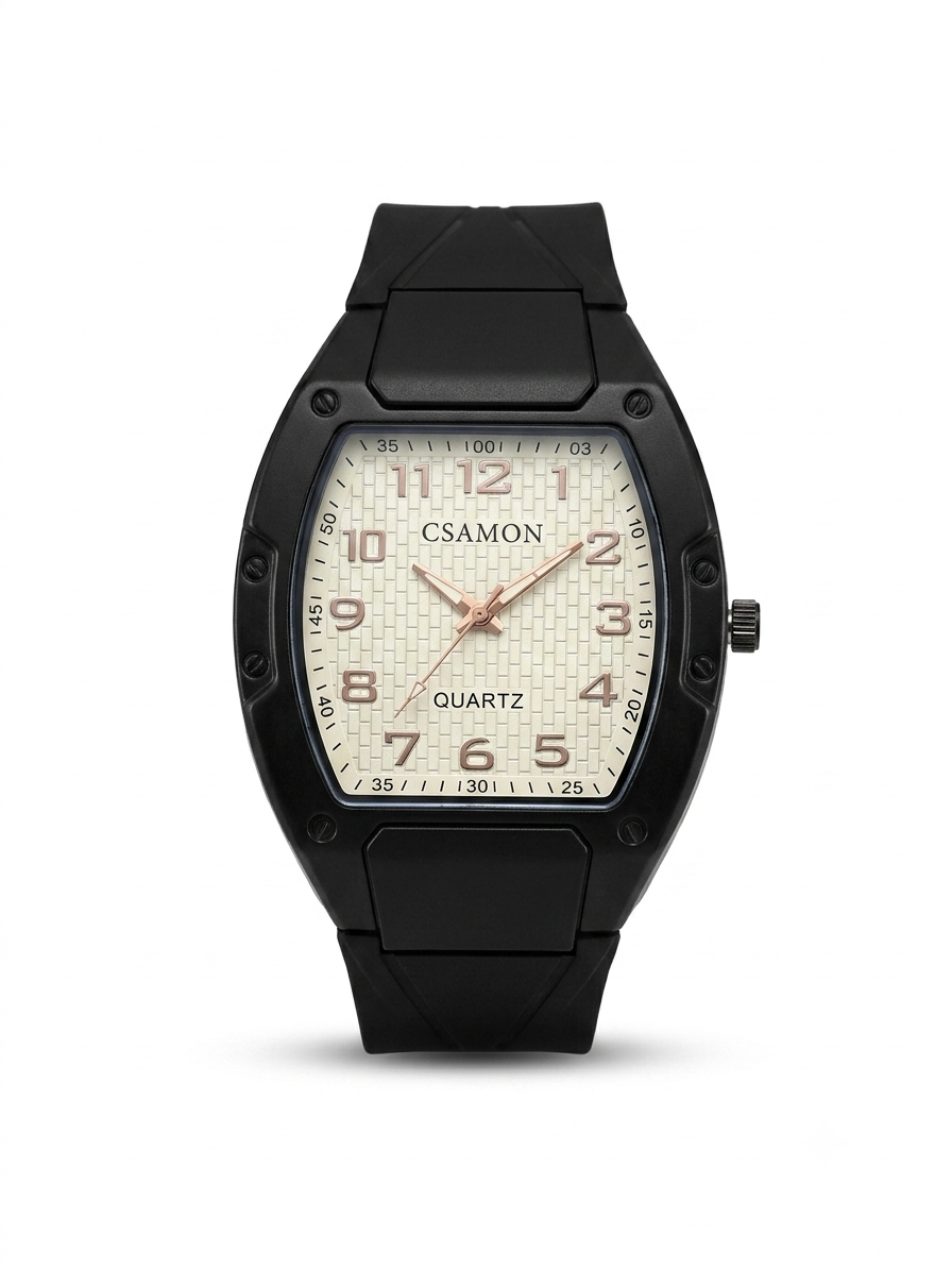 CSamon watch (men) black colour belt