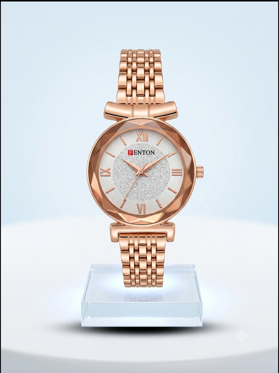 Fenton watch for women golden colour chain
