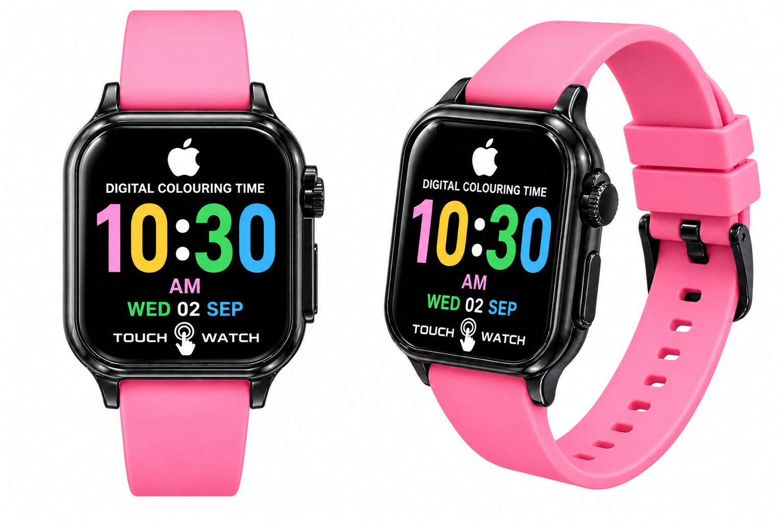 Touch watch for kids pink colour belt