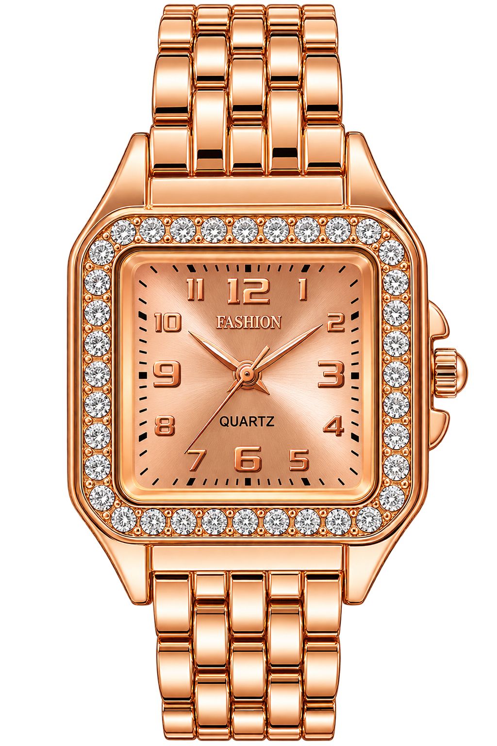 Fashion watch for women golden colour chain premium