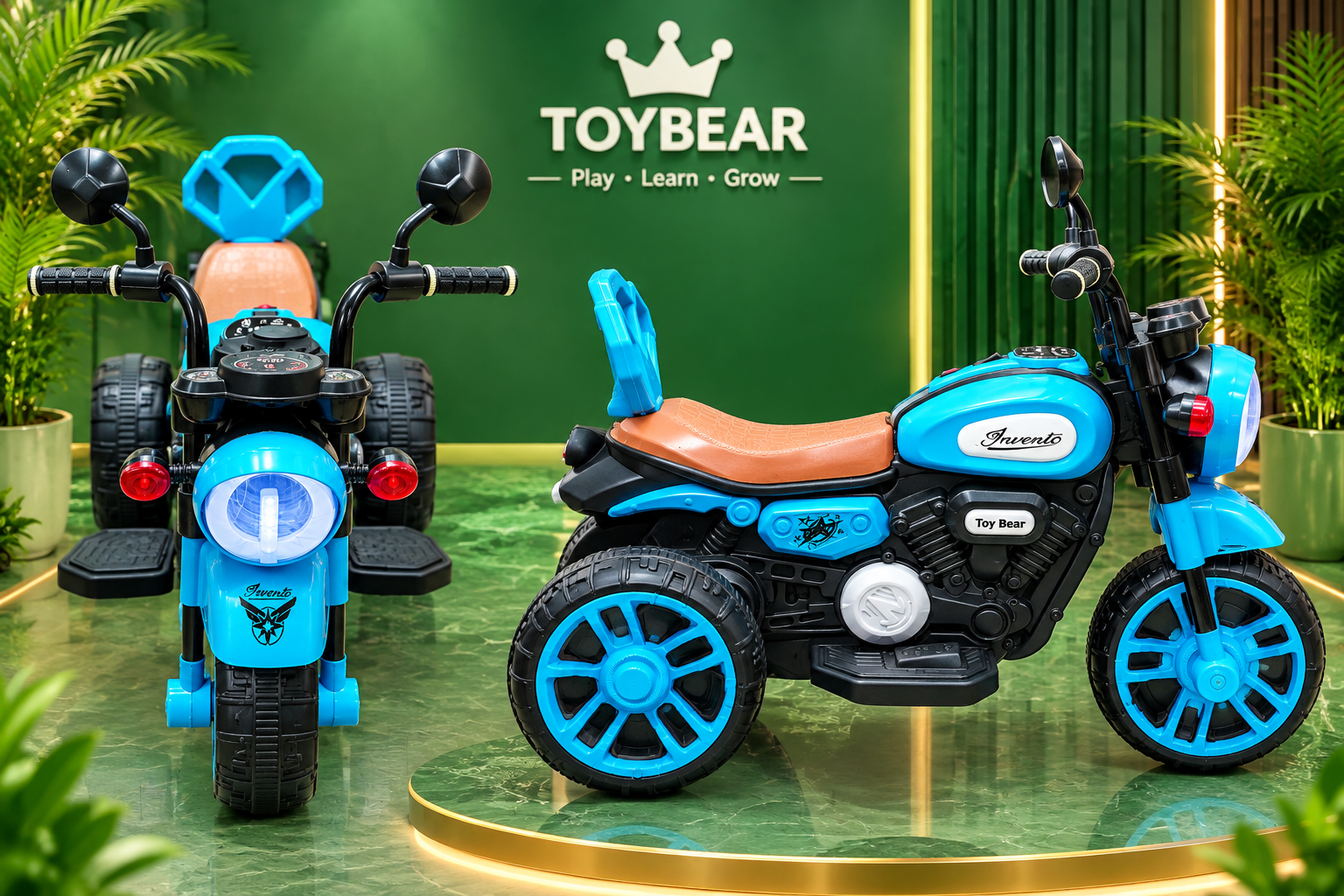 Toy bear  kides battery charging bike for 2  -  5 years kides