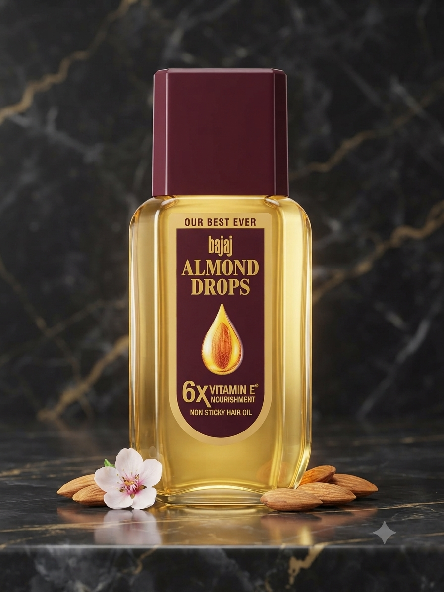 Bajaj Almond Drops Non Sticky Hair Oil, 25ml
