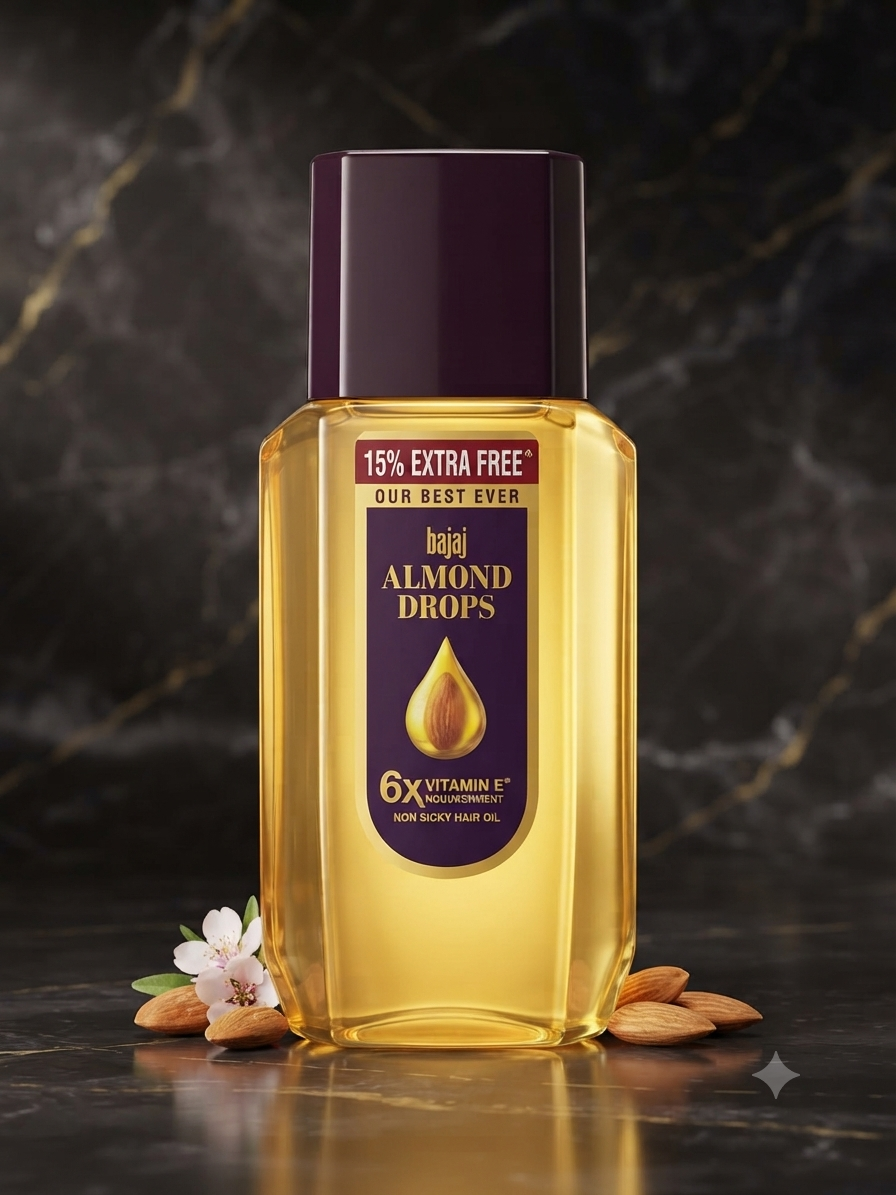 Bajaj Almond Drops Hair Oil, 95ml + 15ml