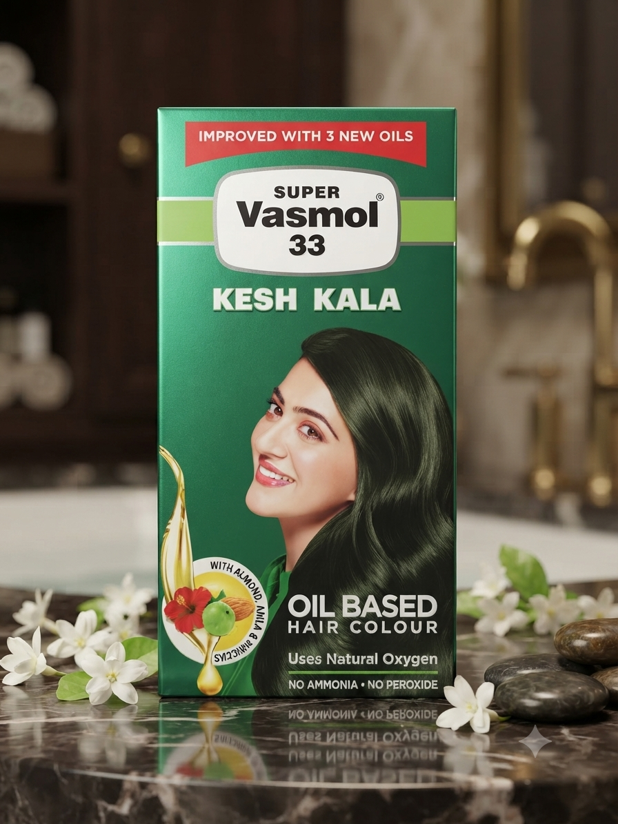 Super Vasmol 33 Kesh Kala - Oil Based Hair Colour