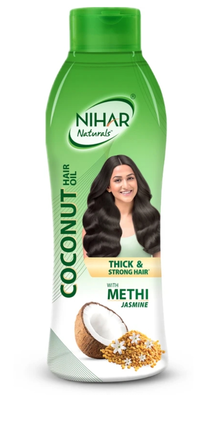 Nihar Naturals Coconut Hair Oil with Methi Jasmine – 200 ml