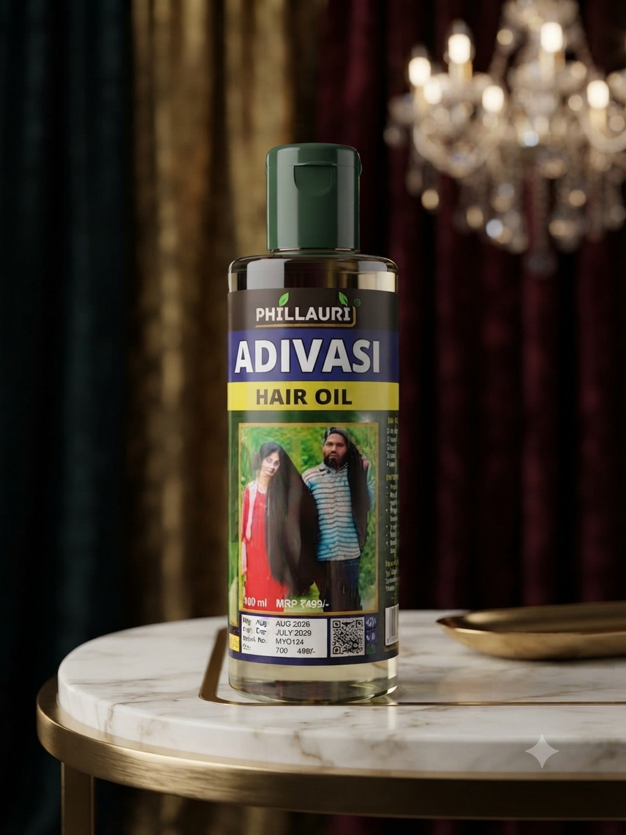 Phillauri Adivasi Hair Oil 100ml - Traditional Herbal Oil for Hair Growth and Scalp Health