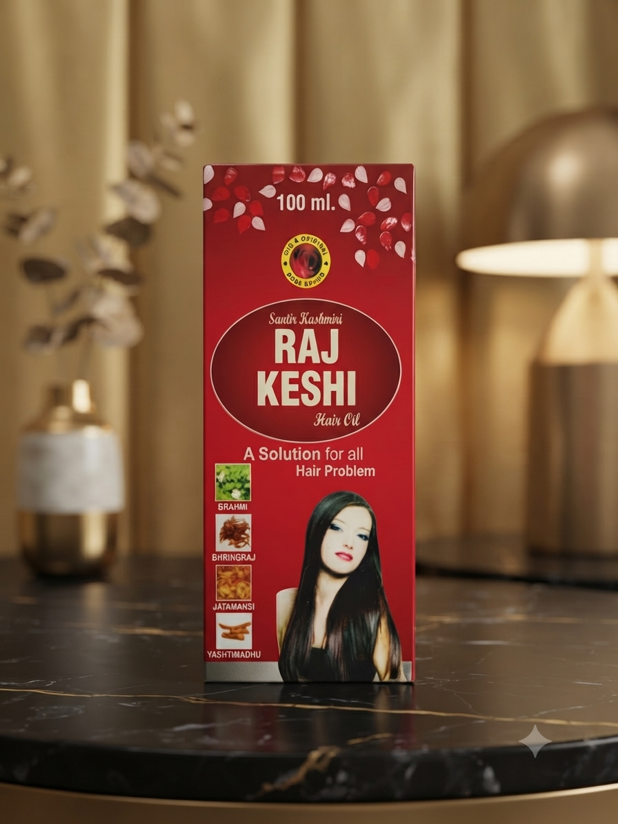 Santir Kashmiri Raj Keshi Hair Oil 100ml - A Solution for all Hair Problem