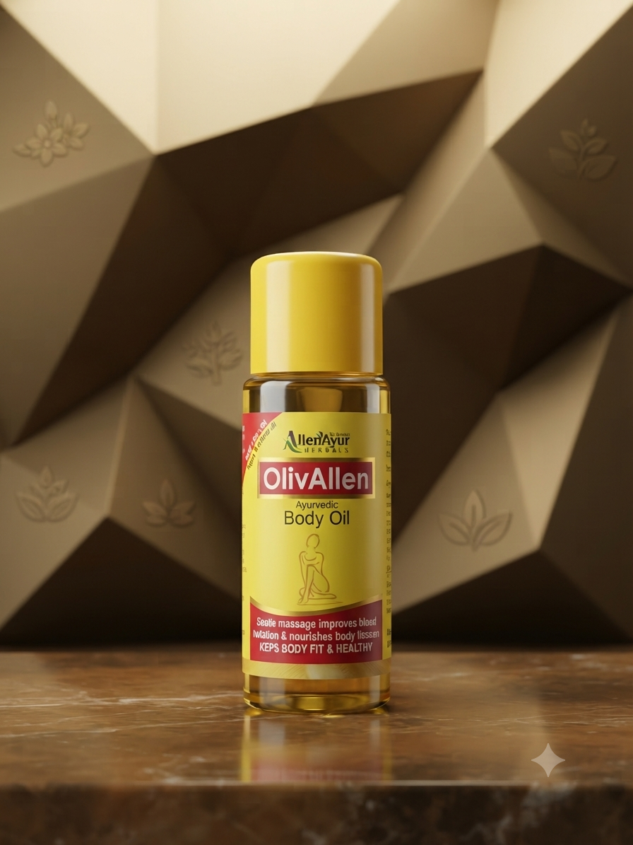 Allen Ayur Herbals OlivAllen Ayurvedic Body Oil - 100 ml