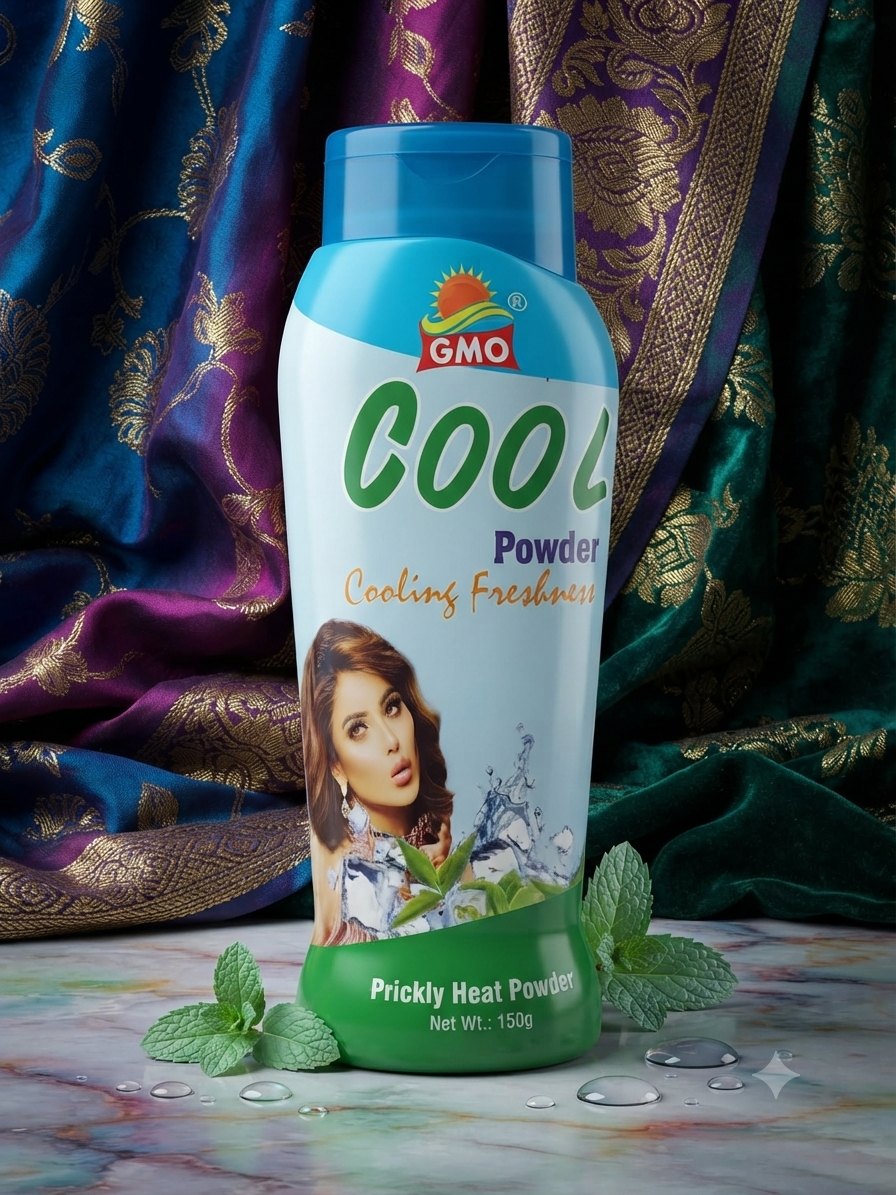 GMO Cool Prickly Heat Powder - Cooling Freshness (150g)