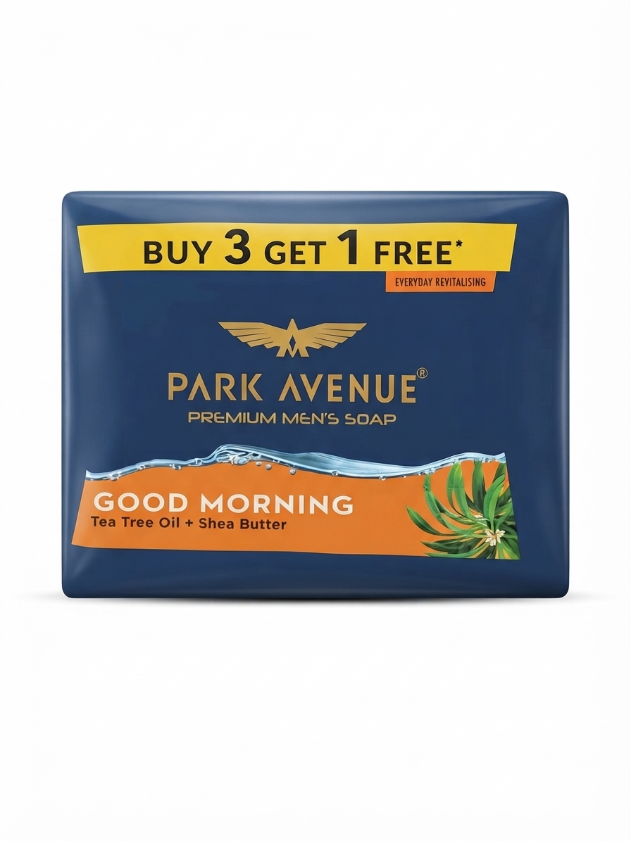 Park Avenue Good Morning Premium Men's Soap (Buy 3 Get 1 Free Pack