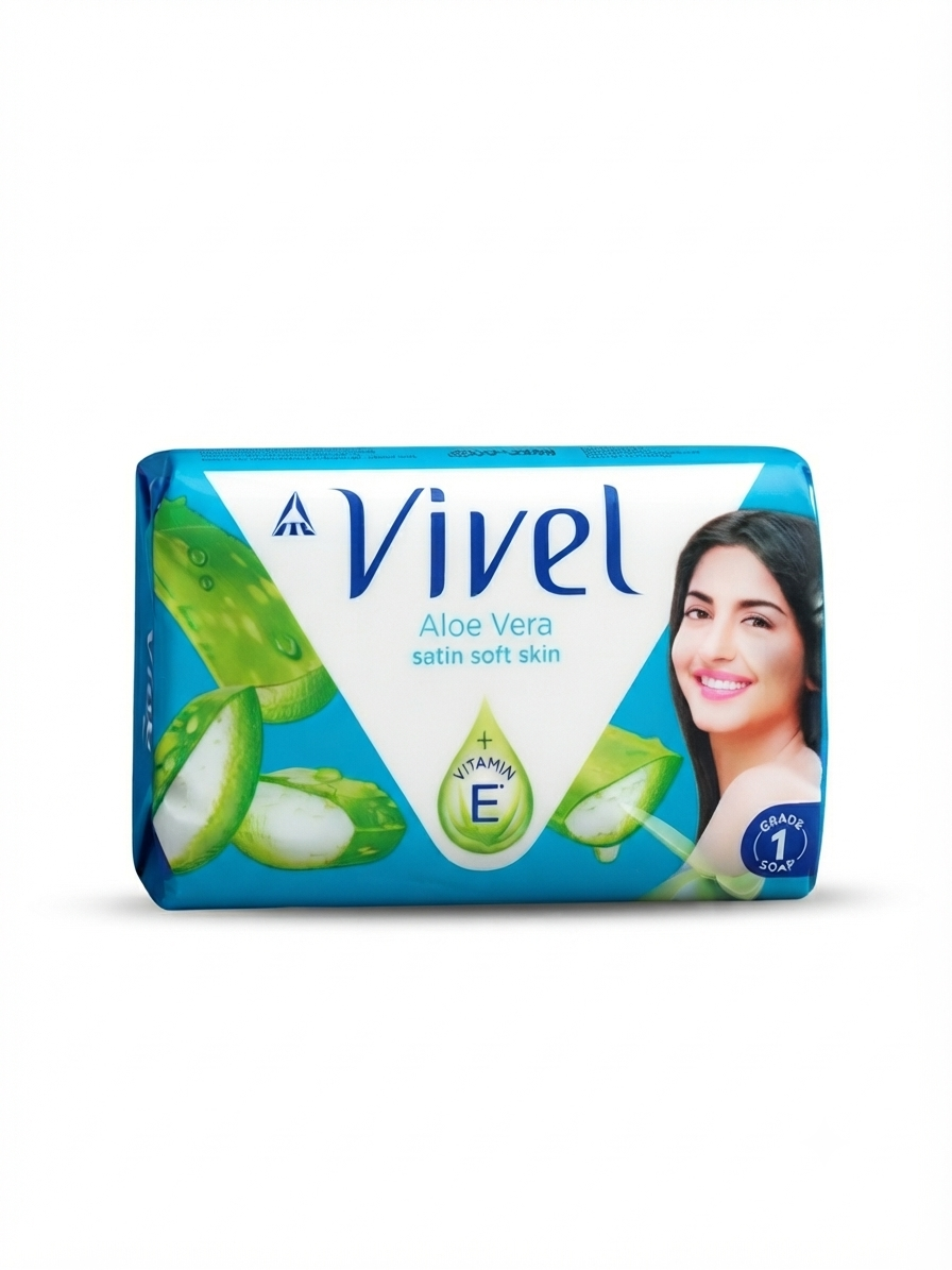 Vivel Aloe Vera Satin Soft Skin Soap with Vitamin E