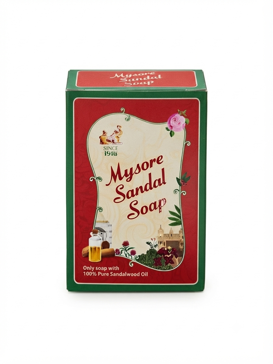 Mysore Sandal Soap with 100% Pure Sandalwood Oil