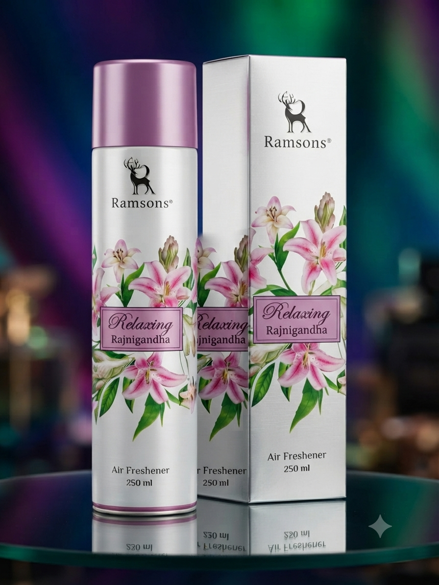Ramsons The Rajnigandha - Air Freshener - 250ML brings a relaxing floral fragrance and effective odor elimination to your living
